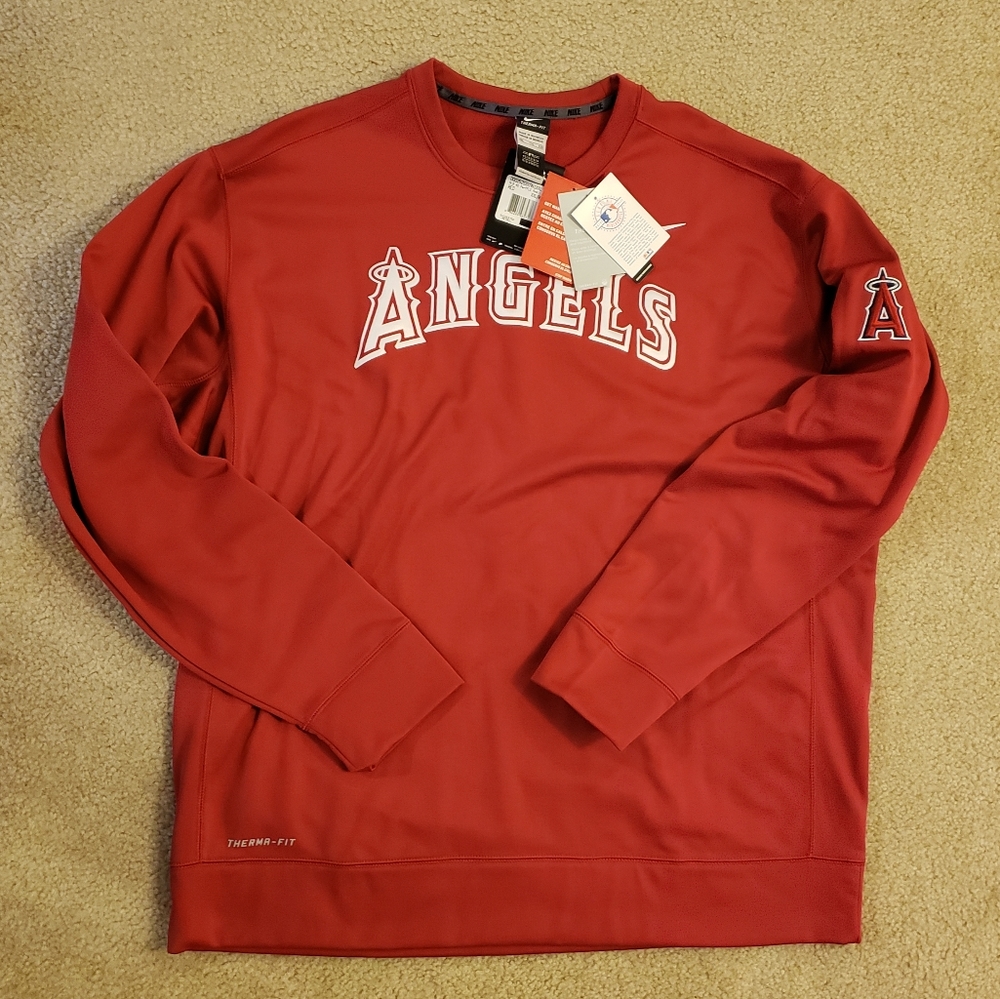 NWT MLB LA Angels XXL Nike Therma-fit Sweatshirt